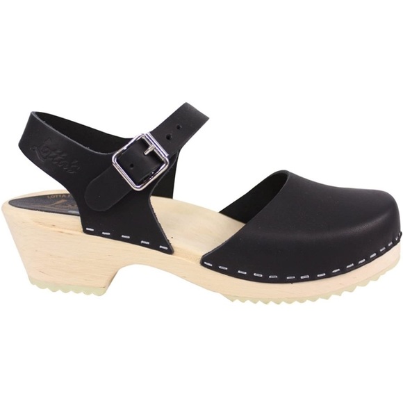 Lotta From Stockholm Black Leather Clogs - Picture 2 of 9